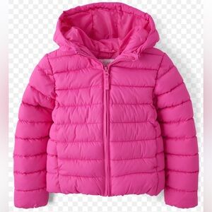 NWT Youth Girl’s Pink Zip Up Puffer Parka Size XXL 16 Children’s Place
